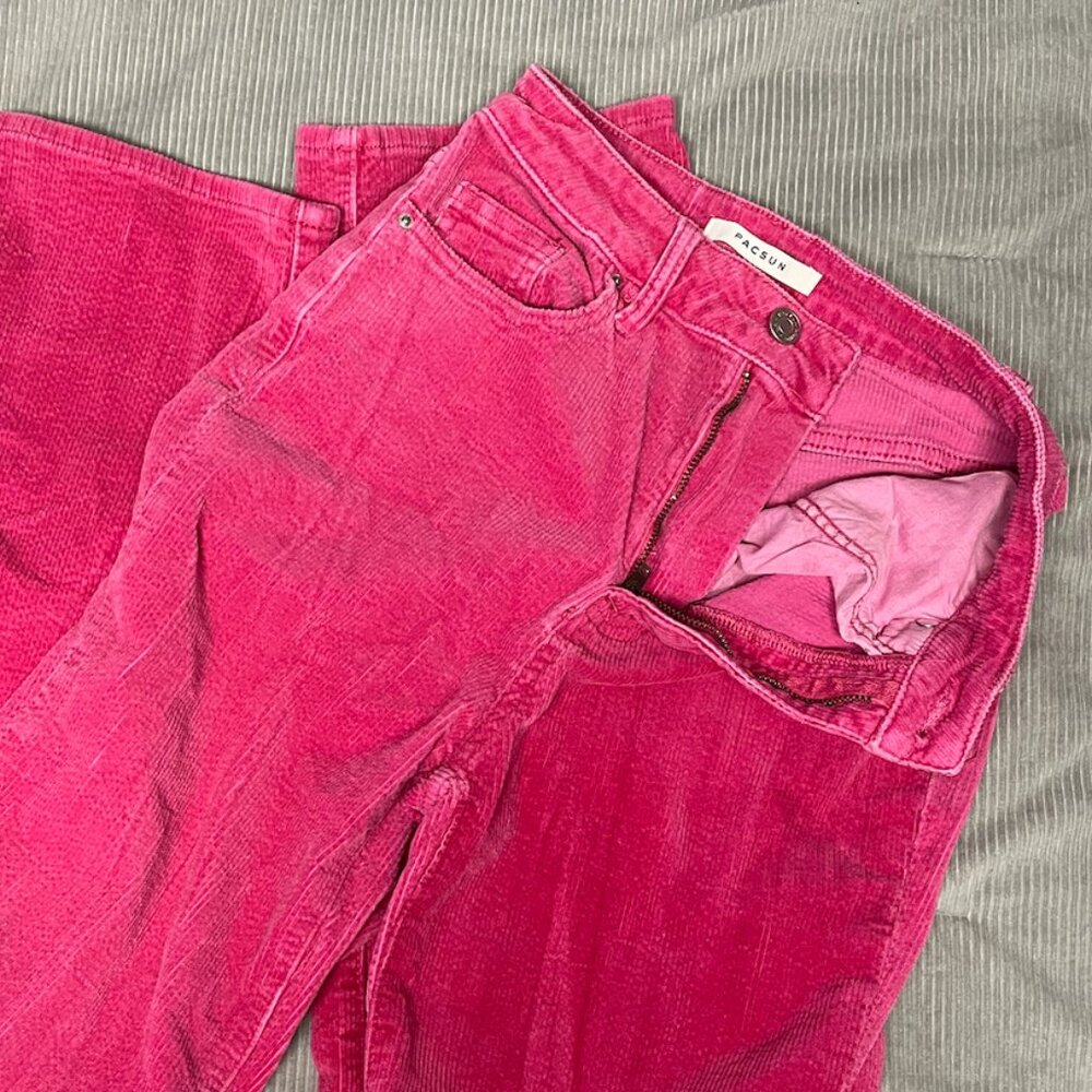 Hot Pink Corduroy Pants, PacSun, Size 24